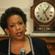 Attorney General Loretta Lynch speaks about the recent violence in Baltimore during a news conference at the Justice Department April 29, 2015, in Washington, D.C. This is Lynch’s first on-camera news conference since being sworn in.
Mark Wilson/Getty Images